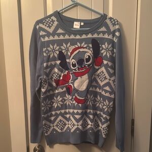 Disney Blue Sweater with Stitch Design